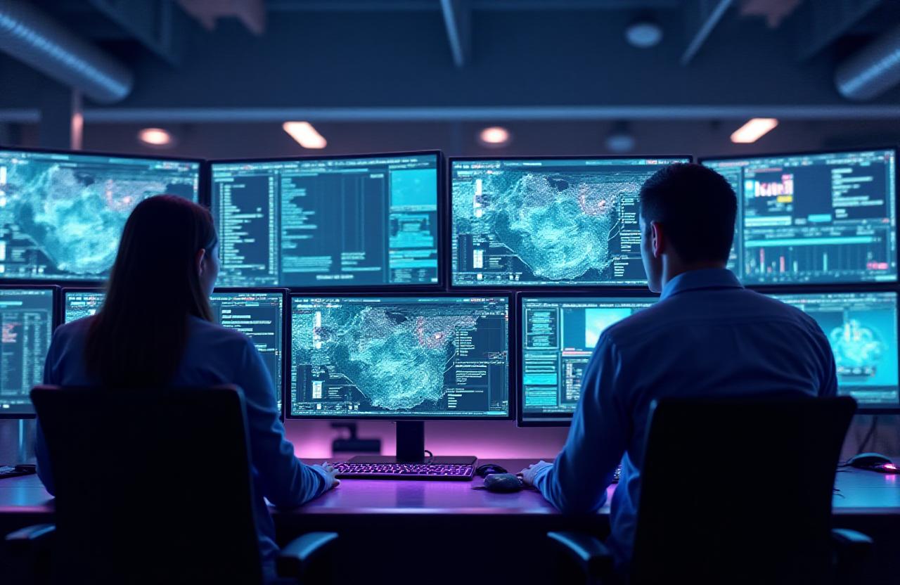 Logistics professional analyzing global shipping routes