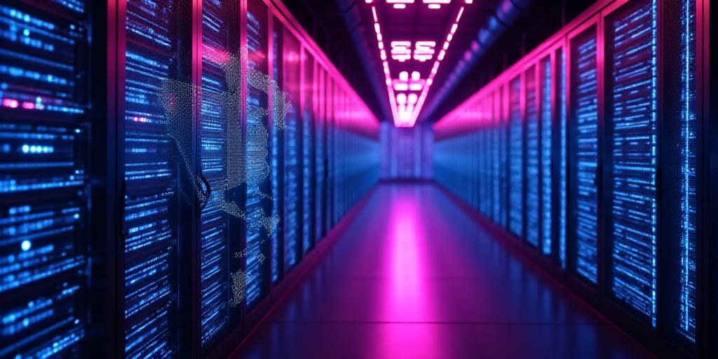 Secure data center representing transportation logistics security